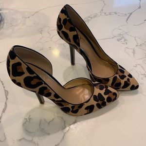BCBG leopard pumps
